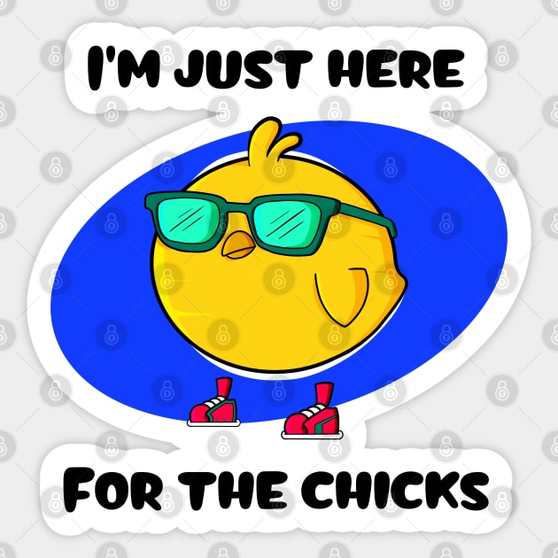 Chick Magnet Sticker by Art by Nabes
